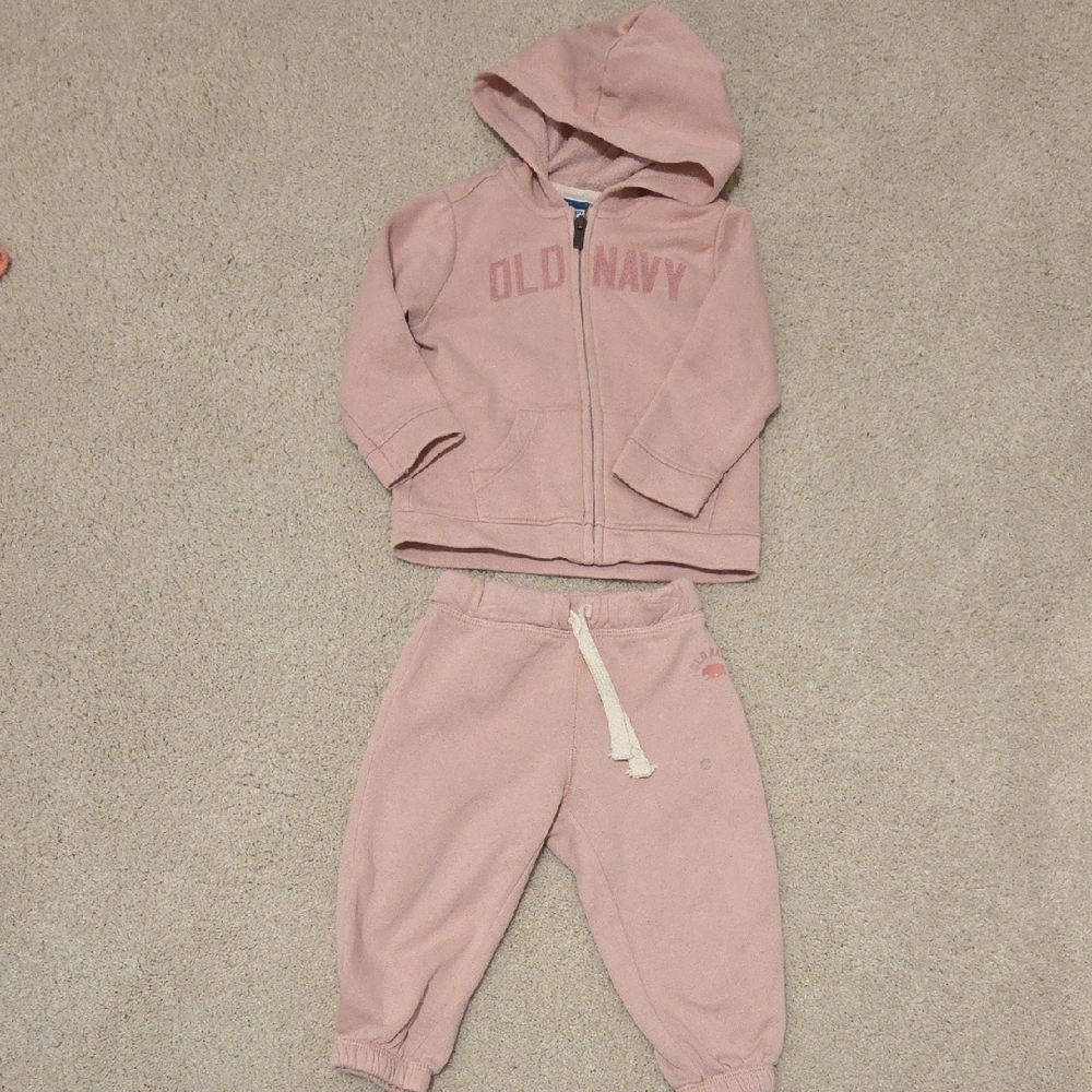 Old Navy Kids Pink Jogger Set